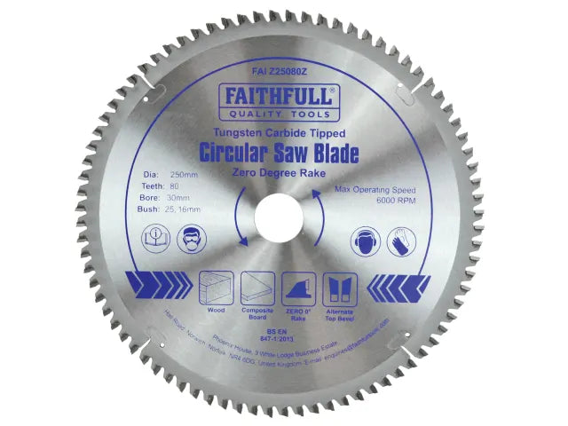 Professional Zero Degree TCT Circular Saw Blade